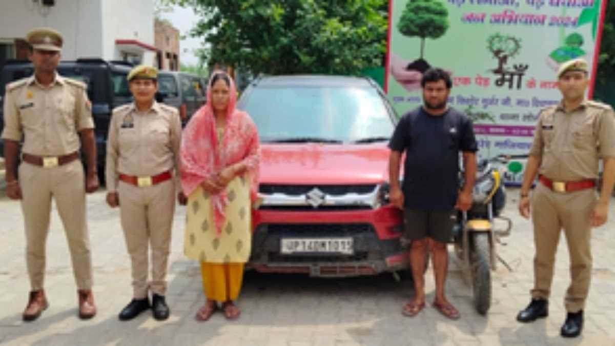 गाजियाबाद में टेस्ट ड्राइव करने के बहाने ले उड़े कार, पति-पत्नी गिरफ्तार